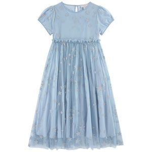Stella McCartney Star Tulle Dress Blue